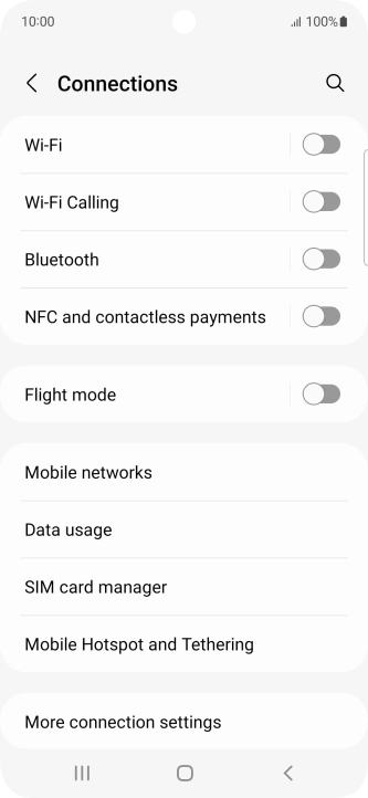 Press Mobile networks.