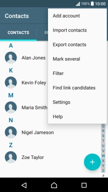 Press Import contacts.