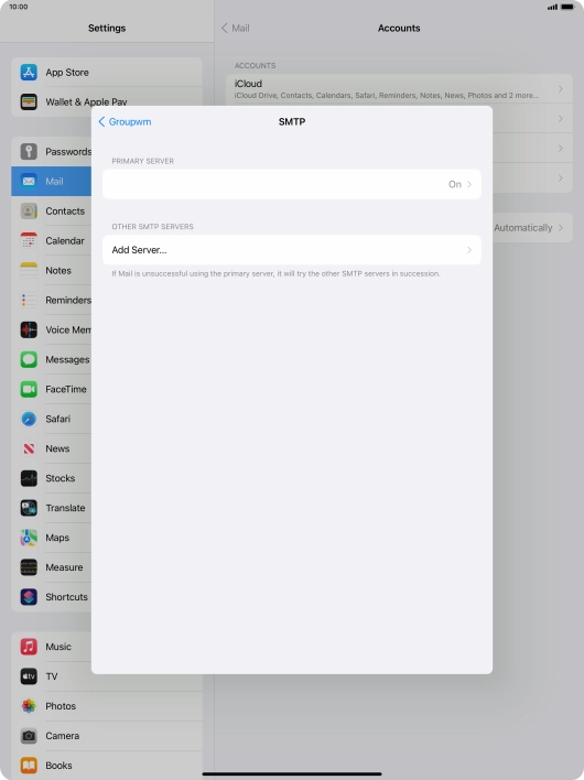Press the field below 