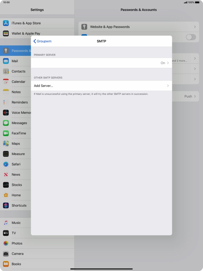 Press the field below 