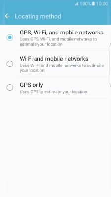 If you select GPS, Wi-Fi, and mobile networks, your phone can find your exact position using the GPS satellites, the mobile network and nearby Wi-Fi networks. Satellite-based GPS requires a clear view of the sky. If you select GPS, Wi-Fi, and mobile networks, your phone can find your exact position using the GPS satellites, the mobile network and nearby Wi-Fi networks. Satellite-based GPS requires a clear view of the sky.
