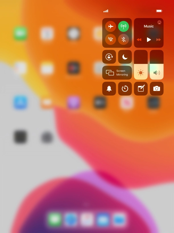 Press the sound mode icon to turn silent mode on or off.