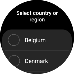 Press the required region. Press the required region.