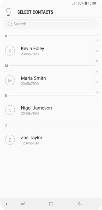 Press the field above 