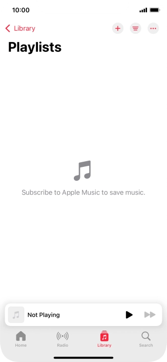 Press the new playlist icon.