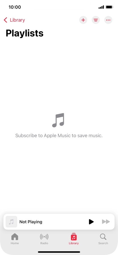 Press the new playlist icon.