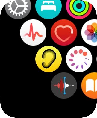 Press the heart rate sensor icon.