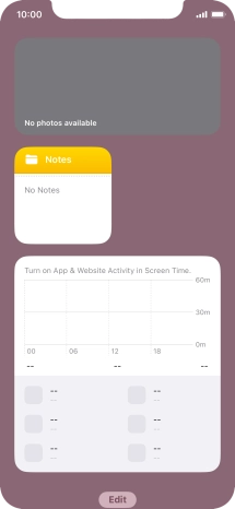 Press and hold the required Widget Stack.