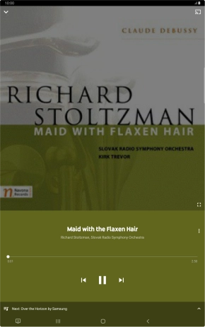 Press arrow right to go to the next audio file.