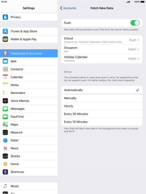 Press the indicator next to Press the indicator next to