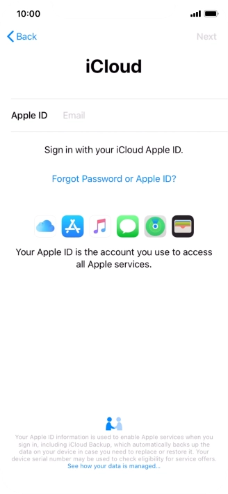 Press the field next to 