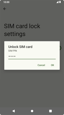Key in your PIN and press OK.