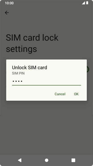 Key in your PIN and press OK.