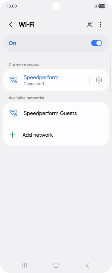 Press the Home key to return to the home screen.