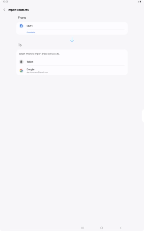 Press the required Google account. Press the required Google account.