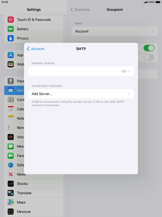 Press the field below 