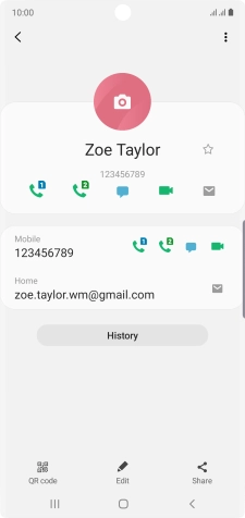 Press the call icon.