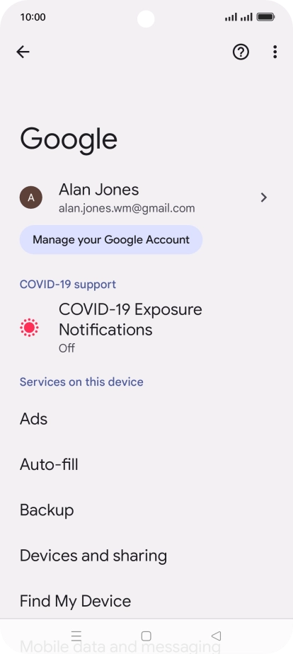Press Find My Device.