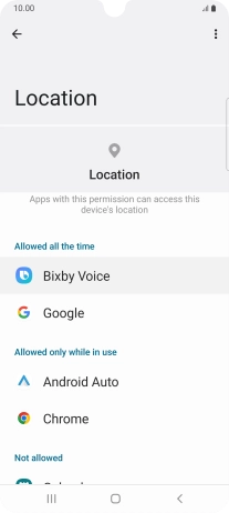 Press the required app.