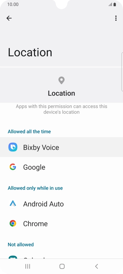 Press the required app.