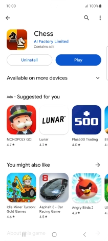 Press the Home key to return to the home screen.
