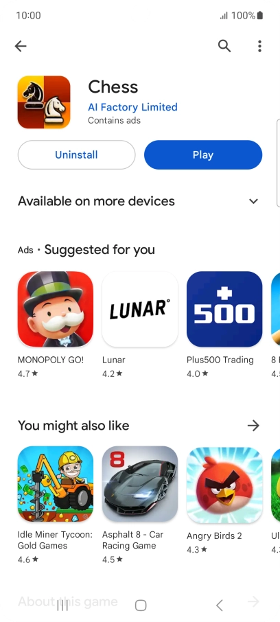 Press the Home key to return to the home screen.