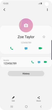 Press the Home key to return to the home screen.