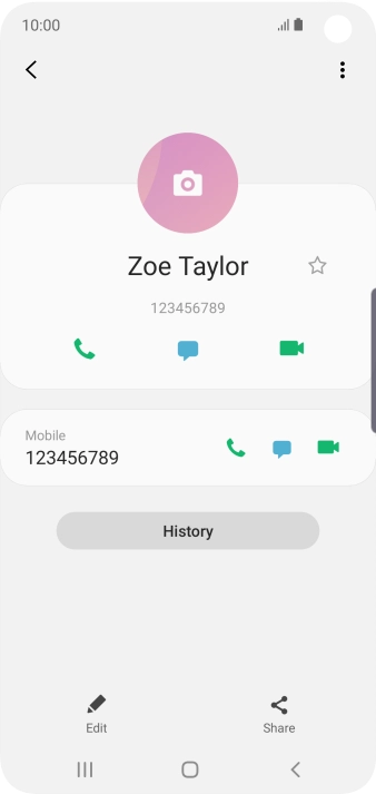 Press the Home key to return to the home screen.