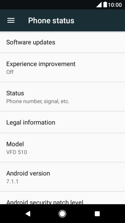 Press Software updates. If a new software version is available, it's displayed. 
Follow the instructions on the screen to update the phone software.