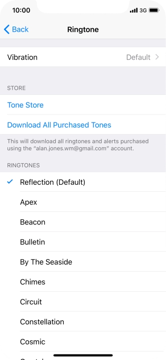 Press the required ring tones to hear them.