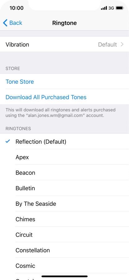 Press the required ring tones to hear them.