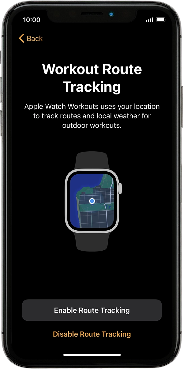Press the required setting.