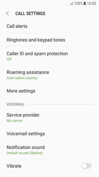 Press More settings.