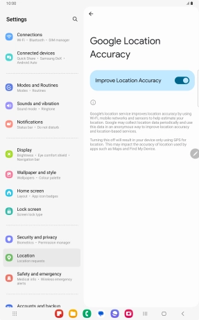 If you press the indicator next to 