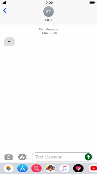 Press the Home key to return to the home screen.