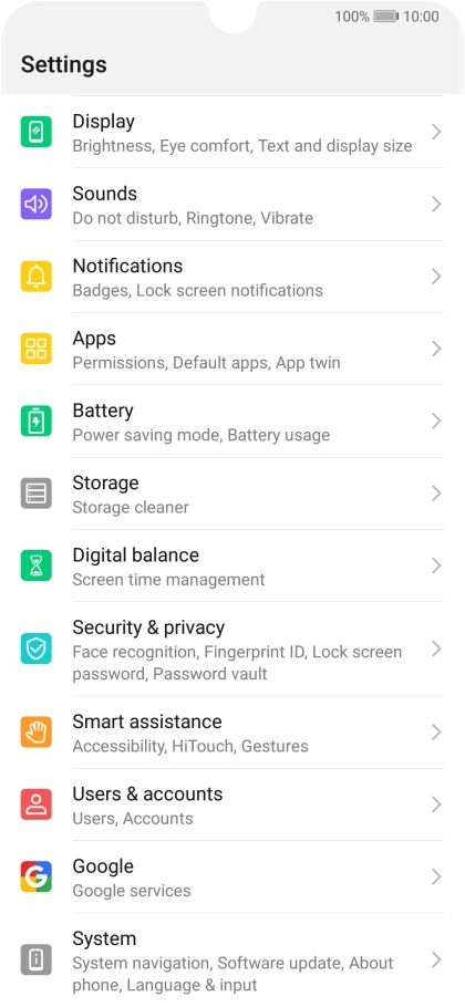 Press Users & accounts.