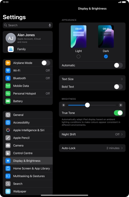 Press the indicator next to Press the indicator next to