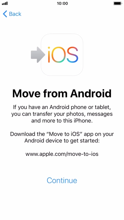 To transfer content to your phone, you need to install the app 
