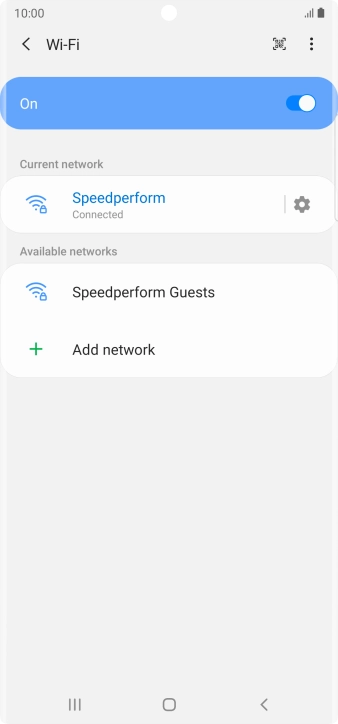 Press the Home key to return to the home screen.
