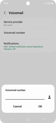 Key in +61414121121 and press OK.