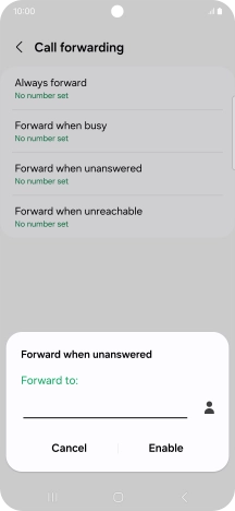 Key in +61414121121 and press Enable.