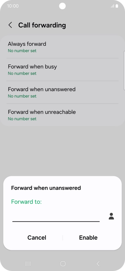 Key in +61414121121 and press Enable.