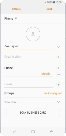 Press the field below 