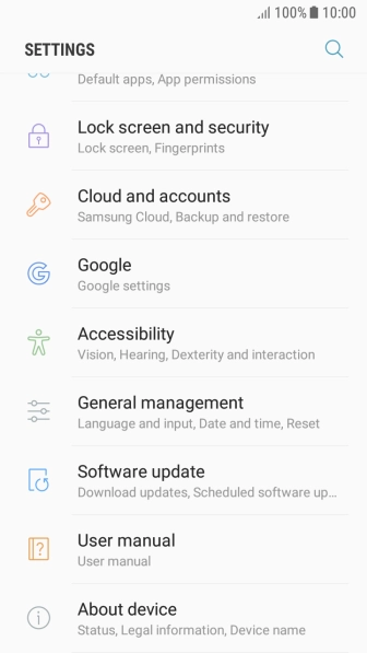 Press Software update.