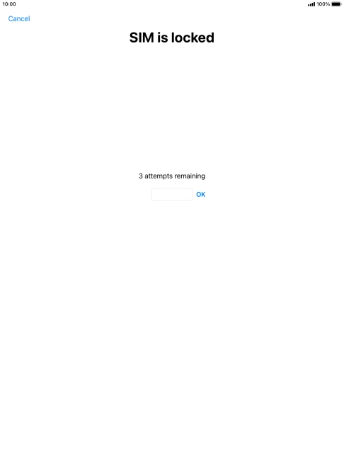 If your SIM is locked, key in your PIN and press OK. If your SIM is locked, key in your PIN and press OK.