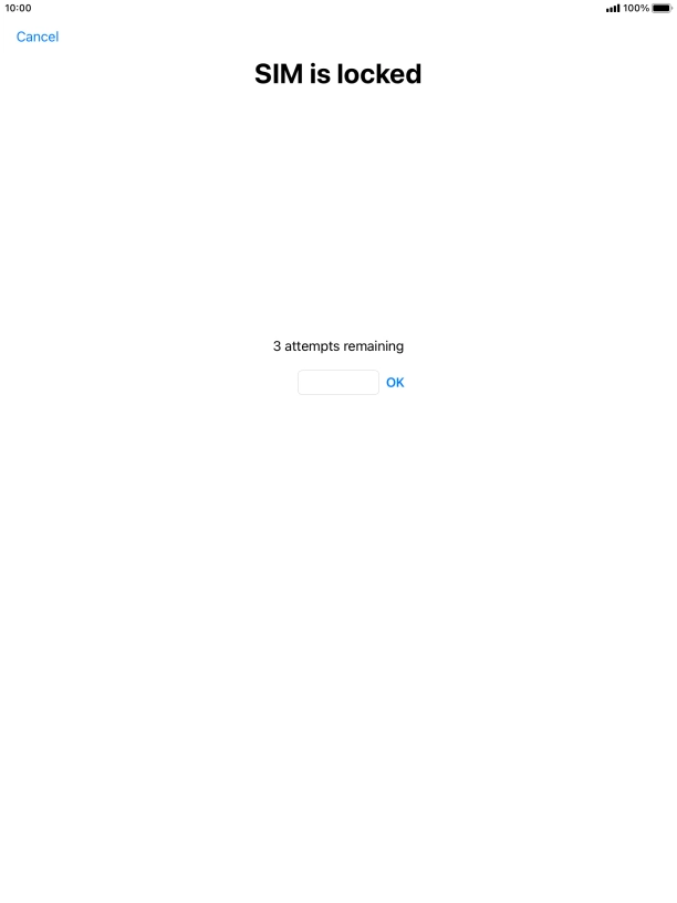 If your SIM is locked, key in your PIN and press OK. If your SIM is locked, key in your PIN and press OK.