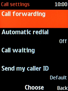 Select Call forwarding.