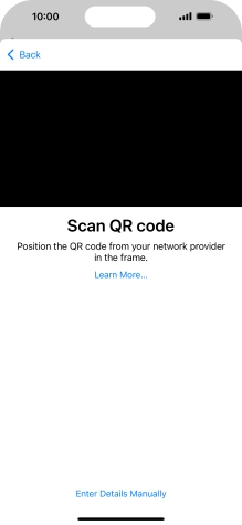 Place the QR code you've received inside the phone camera frame to scan the code.