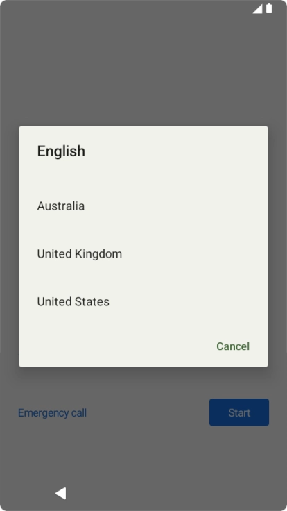 Press the required country or area.