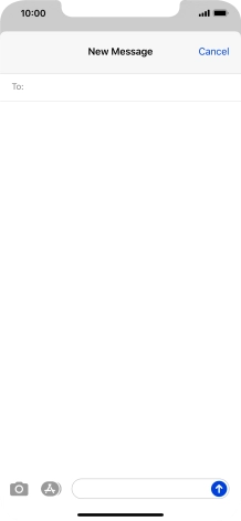 Press To: and key in the first letters of the recipient's name.